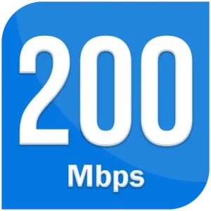 Speed 200 Mbps